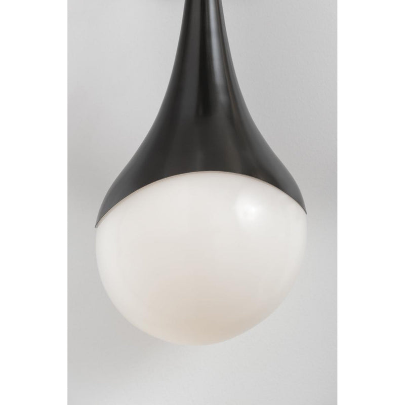 Ariana 1 Light Pendant in Polished Nickel