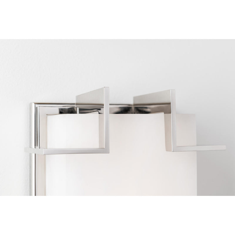 Delmar 1 Light Wall Sconce in Polished Nickel