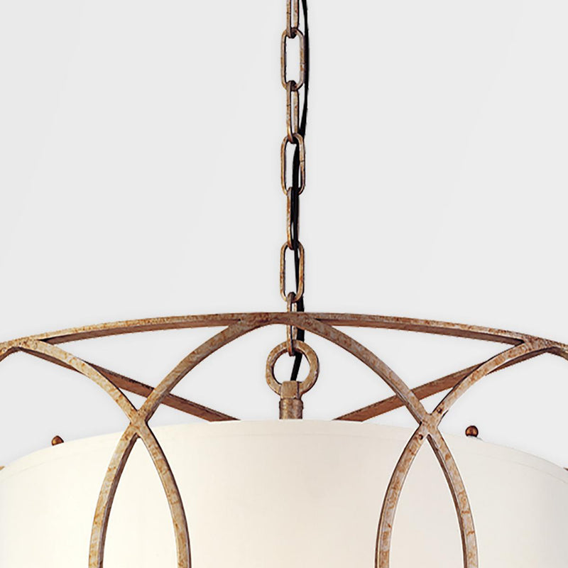 Sausalito 4 Light Pendant in Textured Iron
