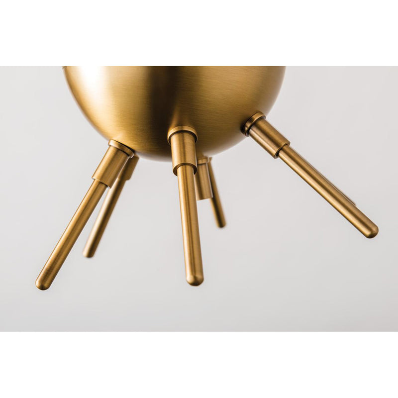 Cooper 2 Light Wall Sconce in Aged Brass