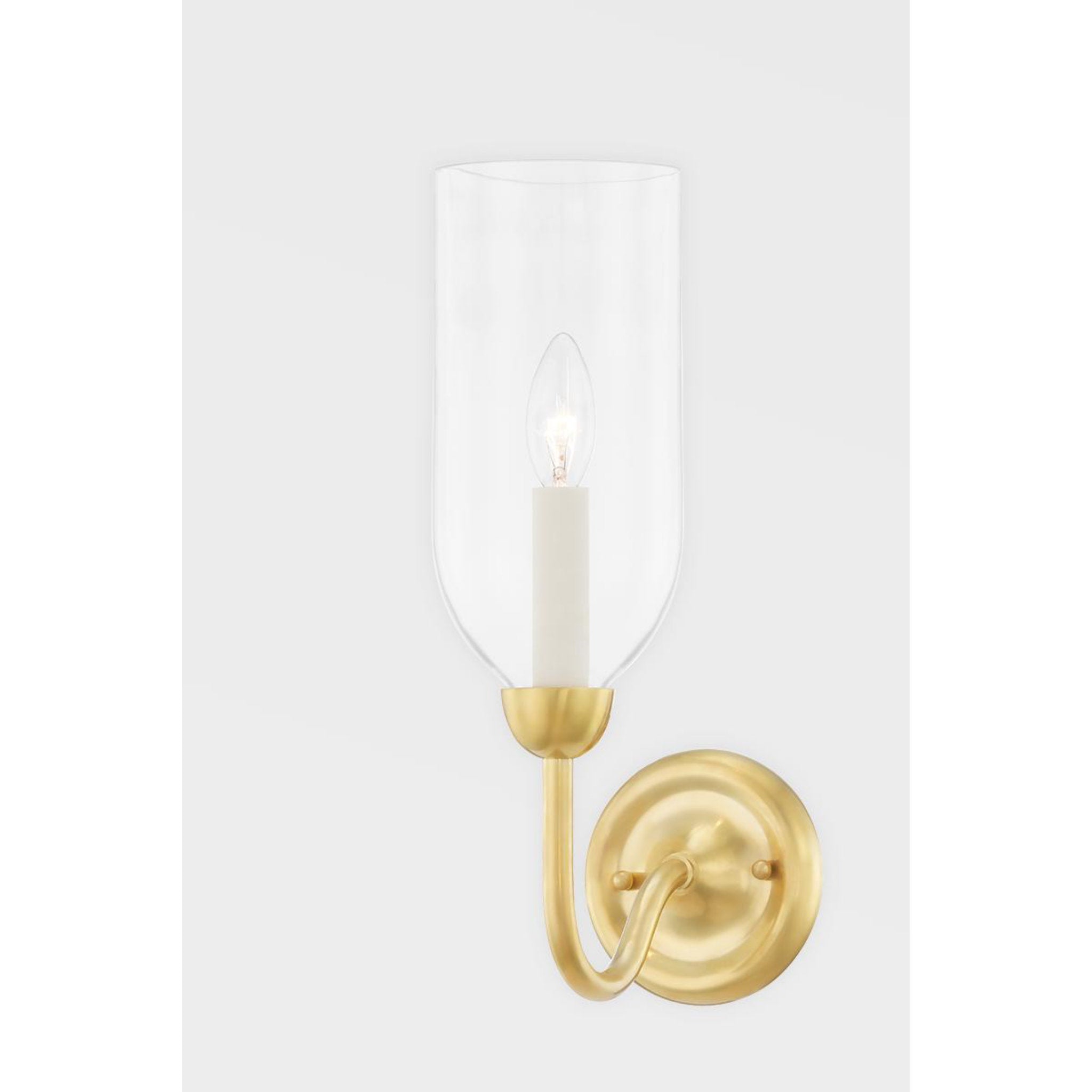 Classic No.1 2 Light Wall Sconce in Aged Brass by Mark D. Sikes