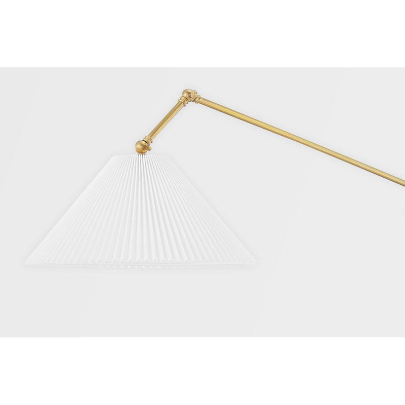 Dorset 1 Light Pendant in Aged Brass by Mark D. Sikes