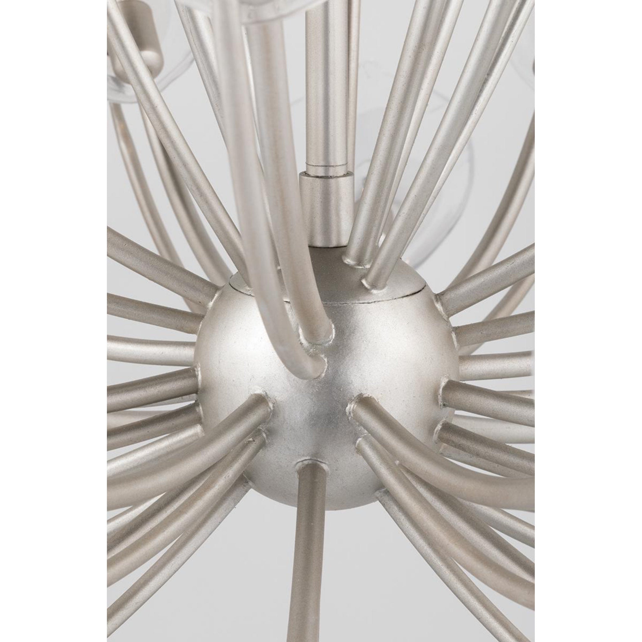 Blossom 24-Light Chandelier in Silver Leaf 55W x 37H