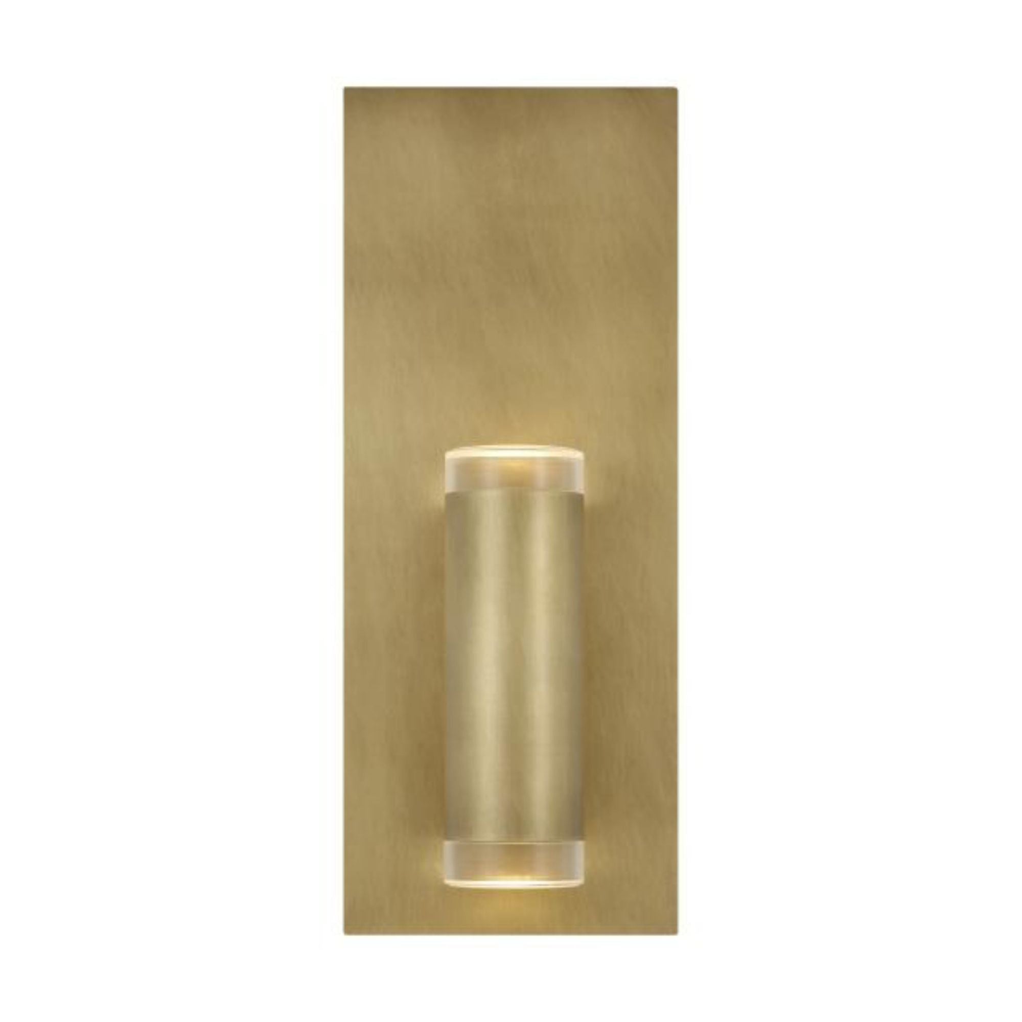Dobson II 1-Light Wall/Bath Bath Collection, Wall Collection 1-Light LED 3000K Natural Brass by Sean Lavin