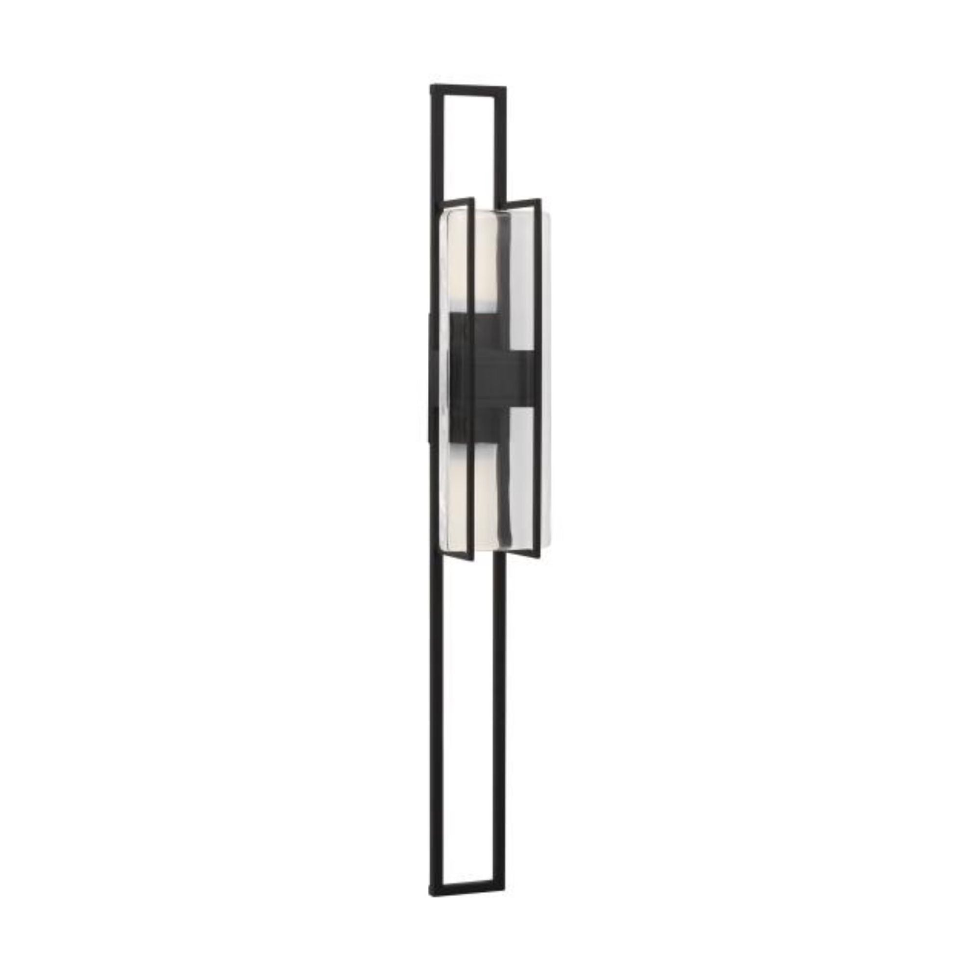 Duelle Large Wall Sconce Wall Collection 1-Light LED 2700K Nightshade Black by Mick De Giulio