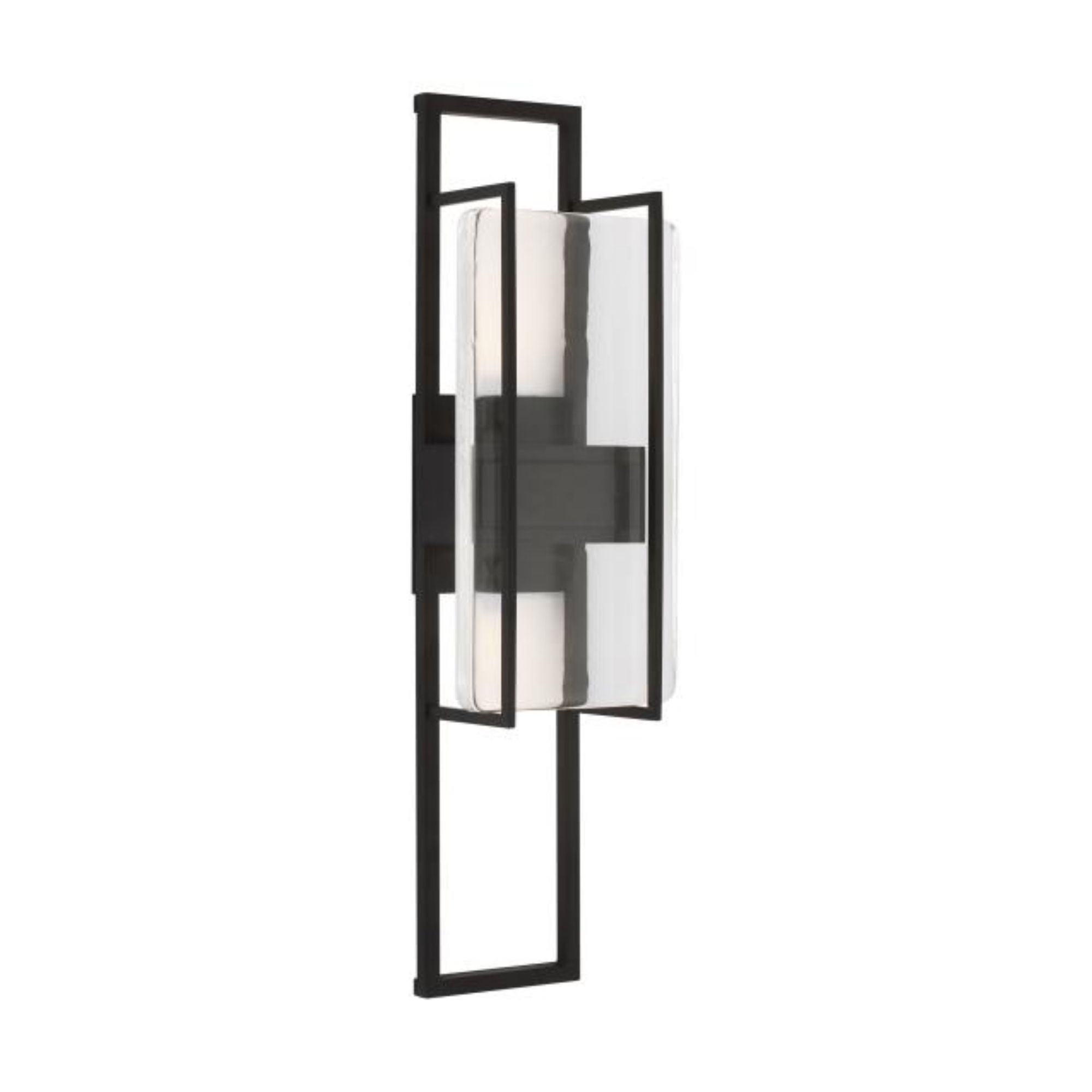 Duelle Medium Wall Sconce Wall Collection 1-Light LED 2700K Nightshade Black by Mick De Giulio