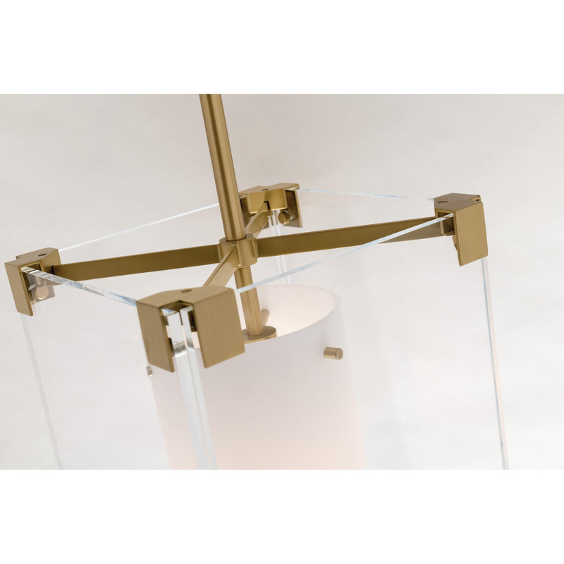 Achilles 1 Light Pendant in Polished Nickel