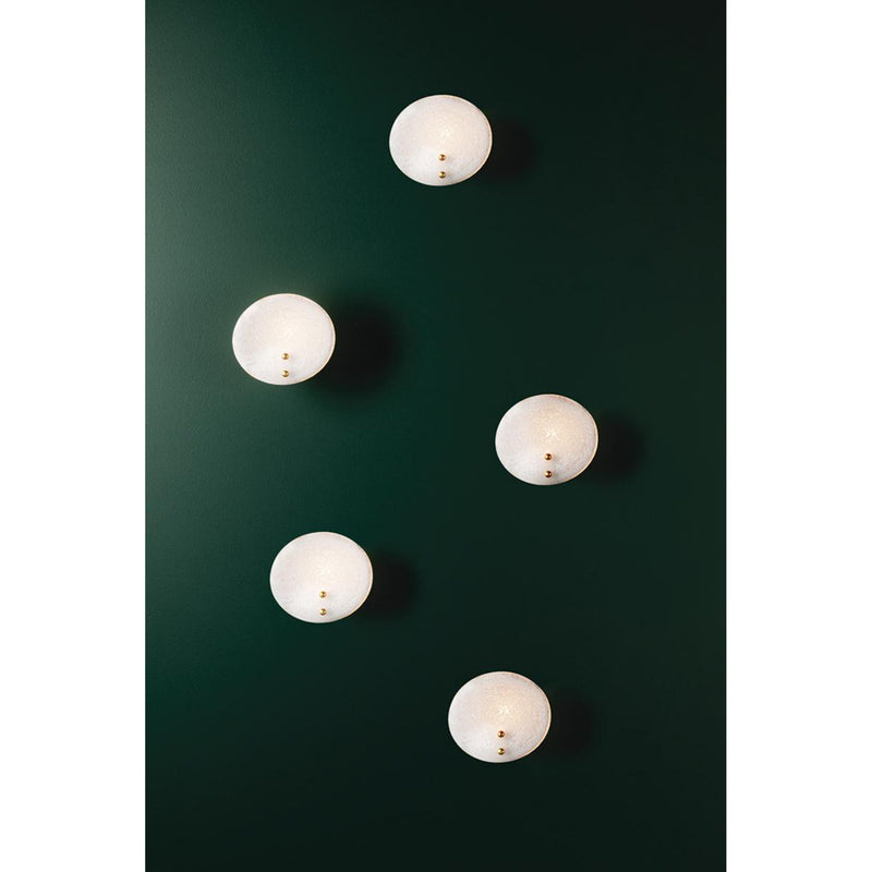 Giselle 4 Light Semi Flush in Aged Brass