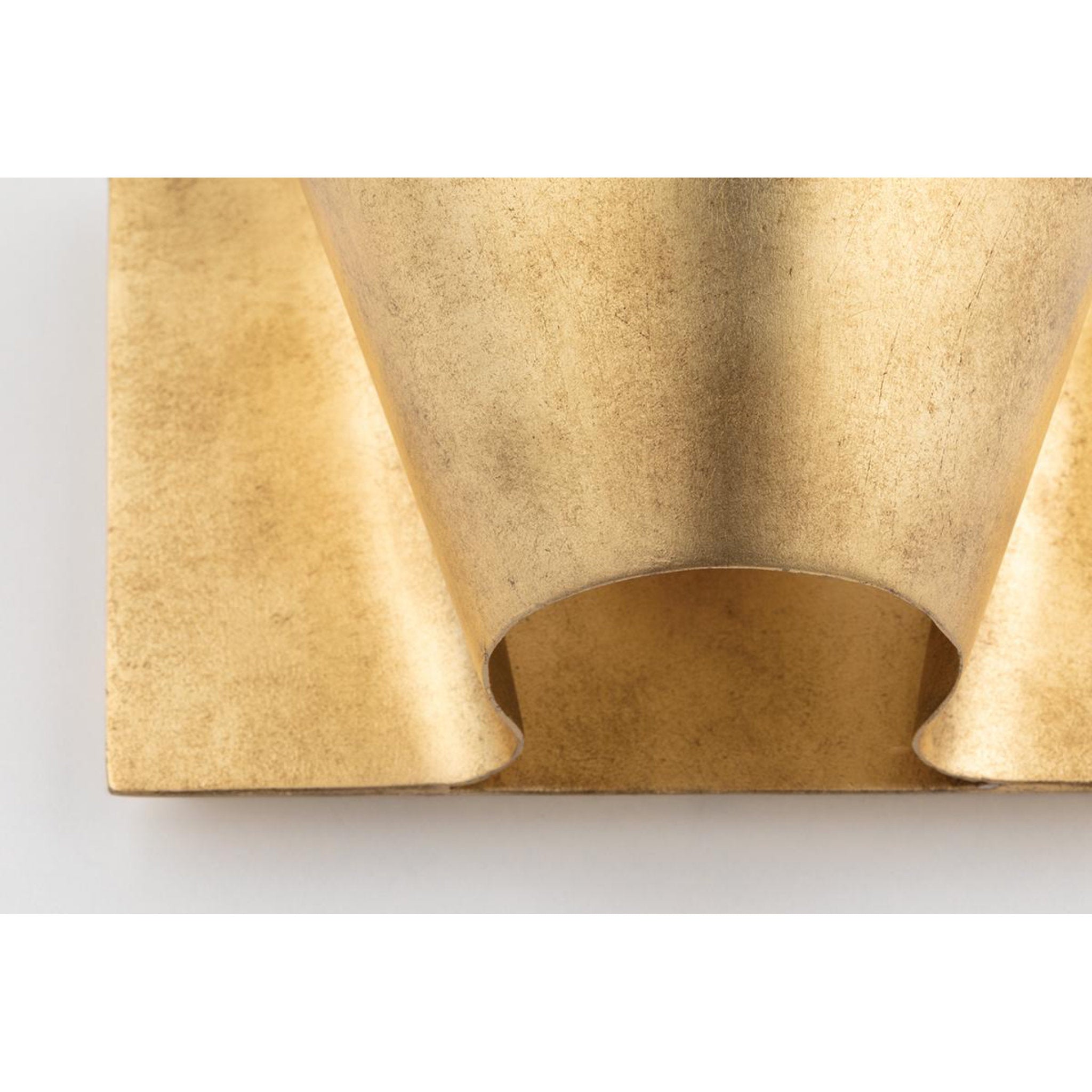 Reeve 1-Light Wall Sconce in  Vintage Gold Leaf 8L x 8W x 5H