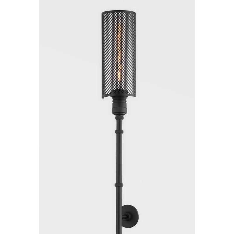 Miller 1 Light Wall Sconce in Satin Iron
