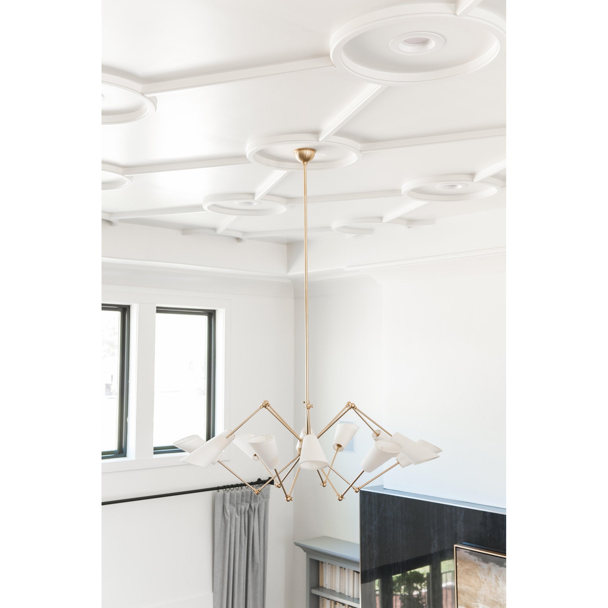 Buckingham 8-Light Chandelier in  Aged Brass 34.5L x 34.5W x 10H