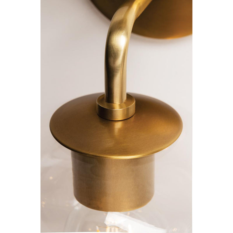 Margot 1 Light Pendant in Aged Brass