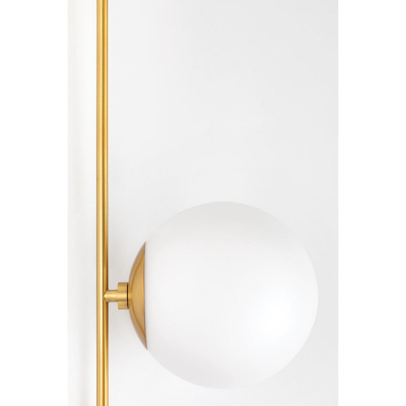Gina 1 Light Plug-in Sconce in Aged Brass
