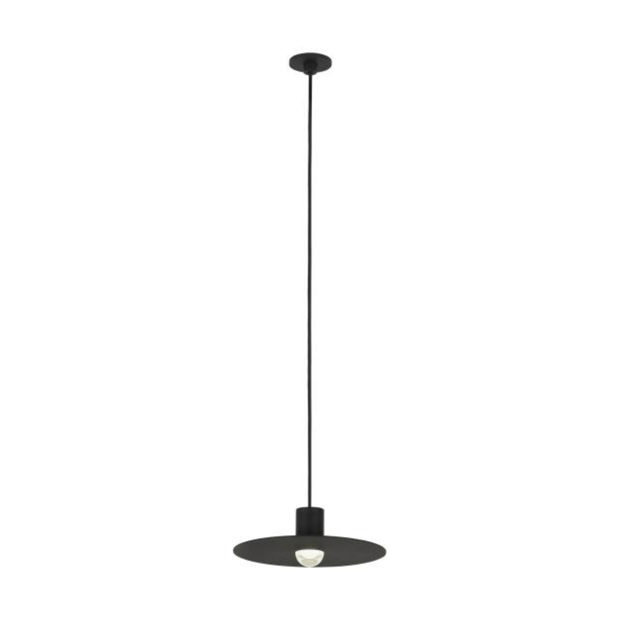 Eaves Port Alone Pendant Line-Voltage Pendants/Suspension 1-Light LED 3000K Nightshade Black by Sean Lavin