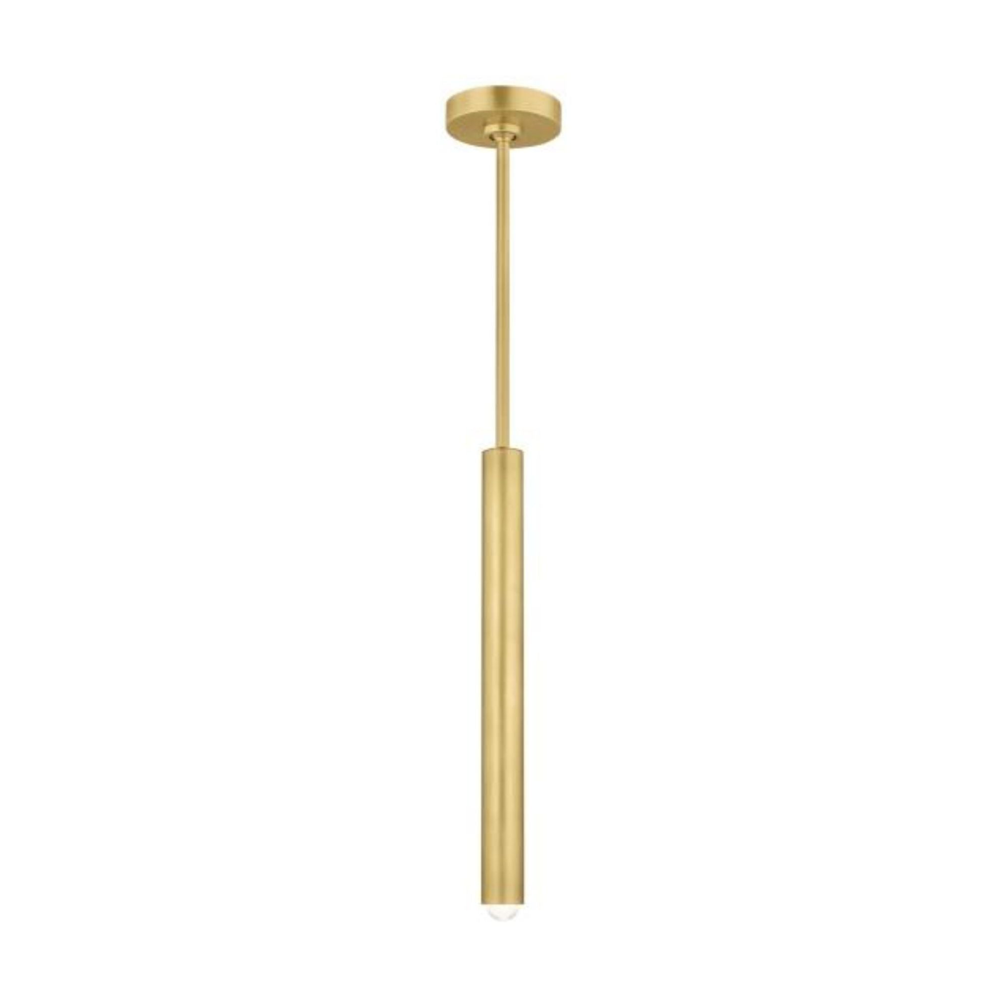 Ebell Small Pendant Line-Voltage Pendants/Suspension 1-Light LED 2700K Natural Brass by Kelly Wearstler