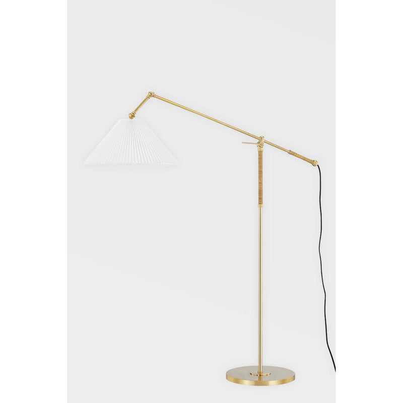 Dorset 1 Light Plug-in Sconce in Aged Brass by Mark D. Sikes