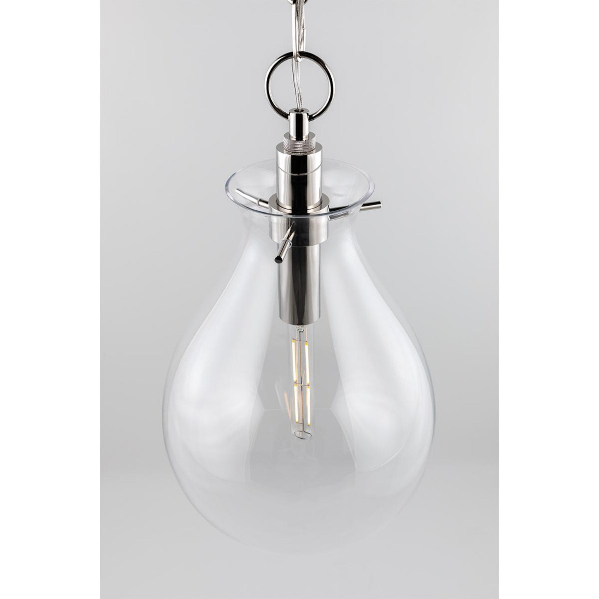 Ivy 1-Light Wall Sconce in  Polished Nickel by  Becki Owens 7.5L x 7.5W x 18H