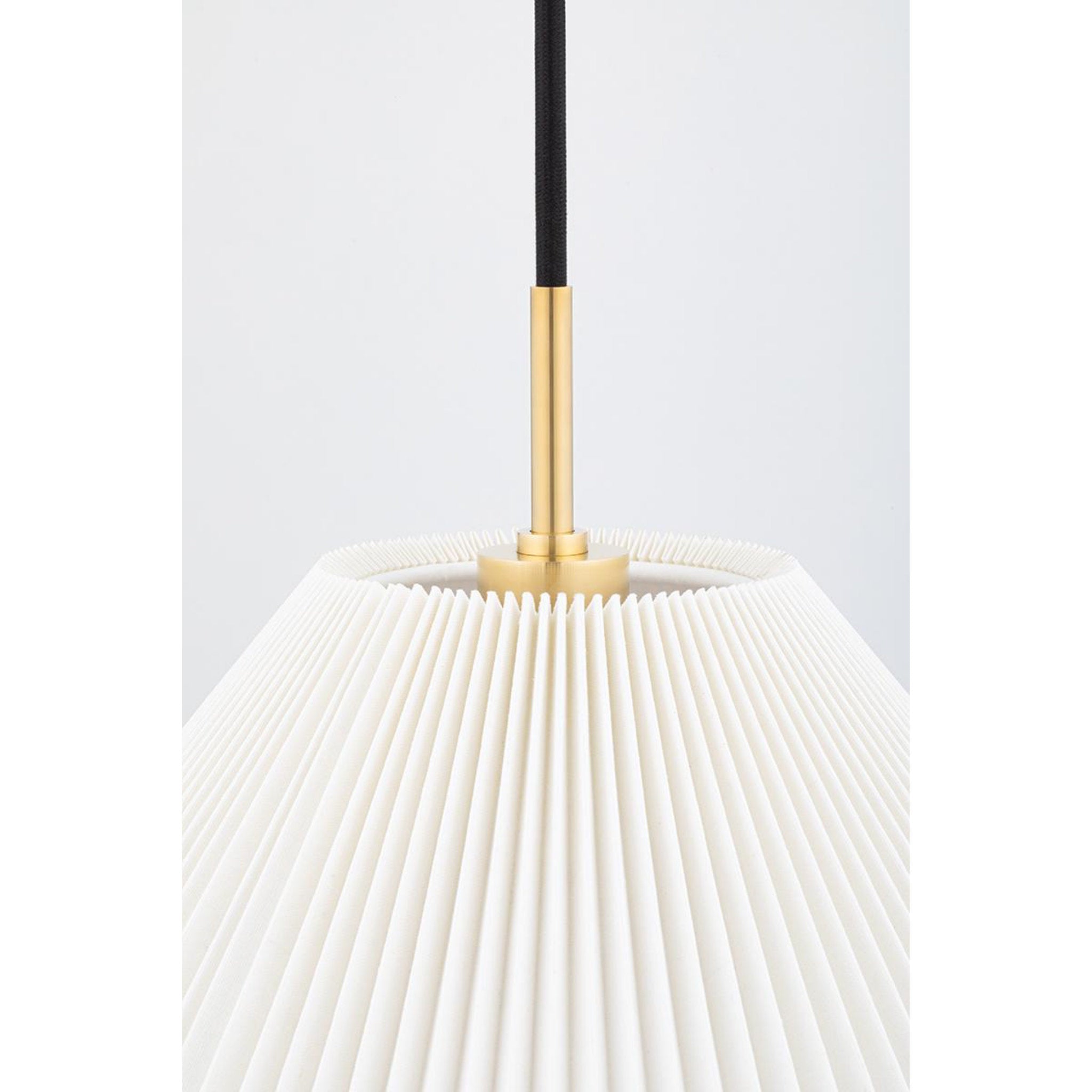 Dorset 1-Light Pendant in  Aged Brass by  Mark D. Sikes 20.25L x 20.25W x 14H