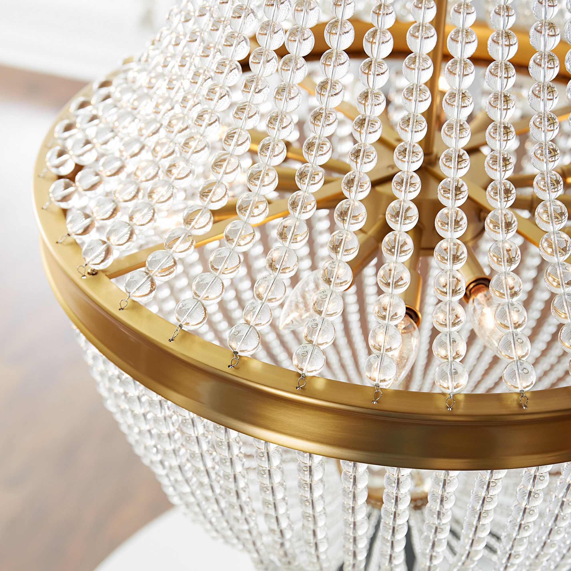 Chapman & Myers Summerhill Medium Chandelier in Burnished Brass