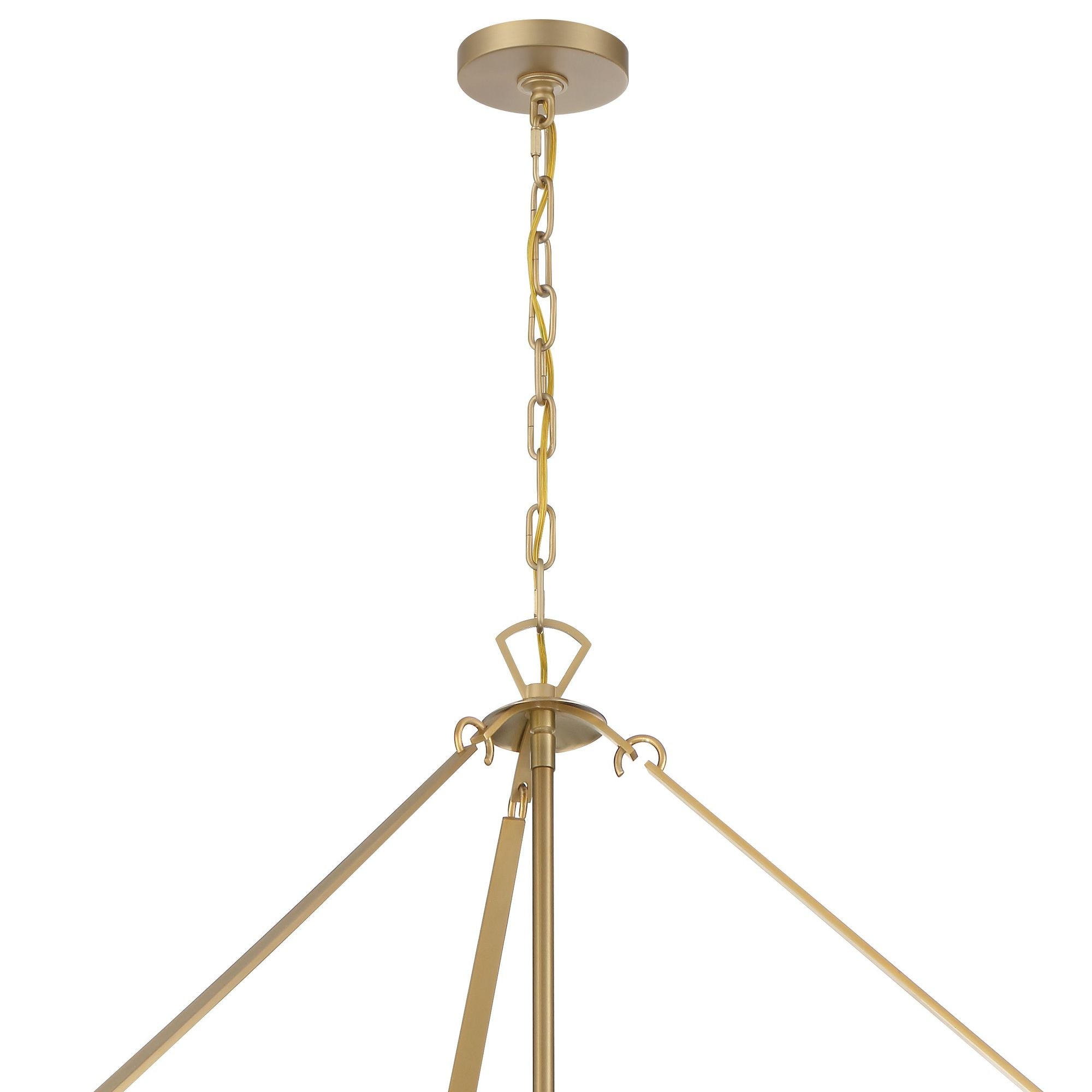 Emory 22 Light Modern Gold Chandelier Clear Glass 40"W x 55.25"H x 40"D