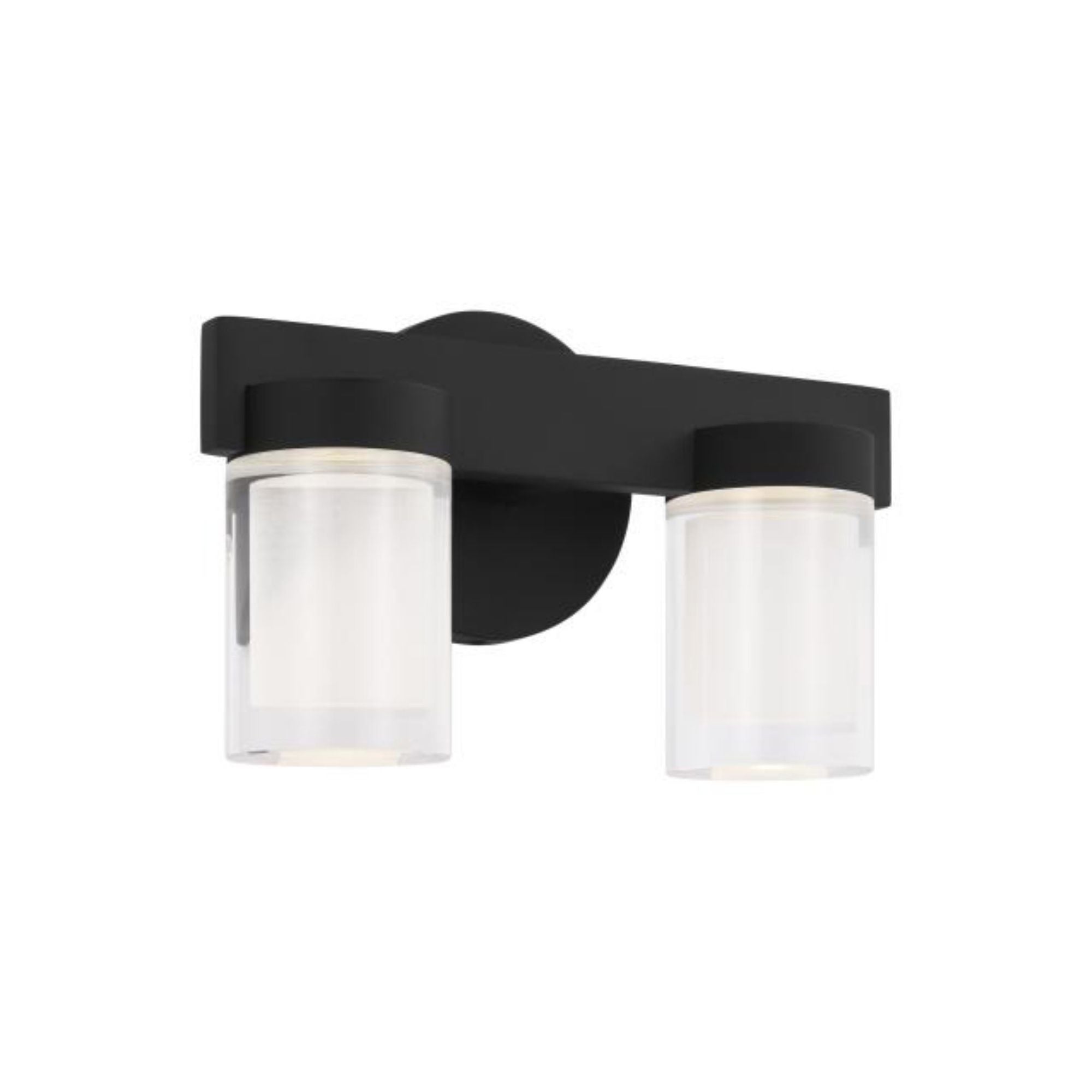 Esfera Small Bath Bath Collection 2-Light 2700K Nightshade Black by Kelly Wearstler