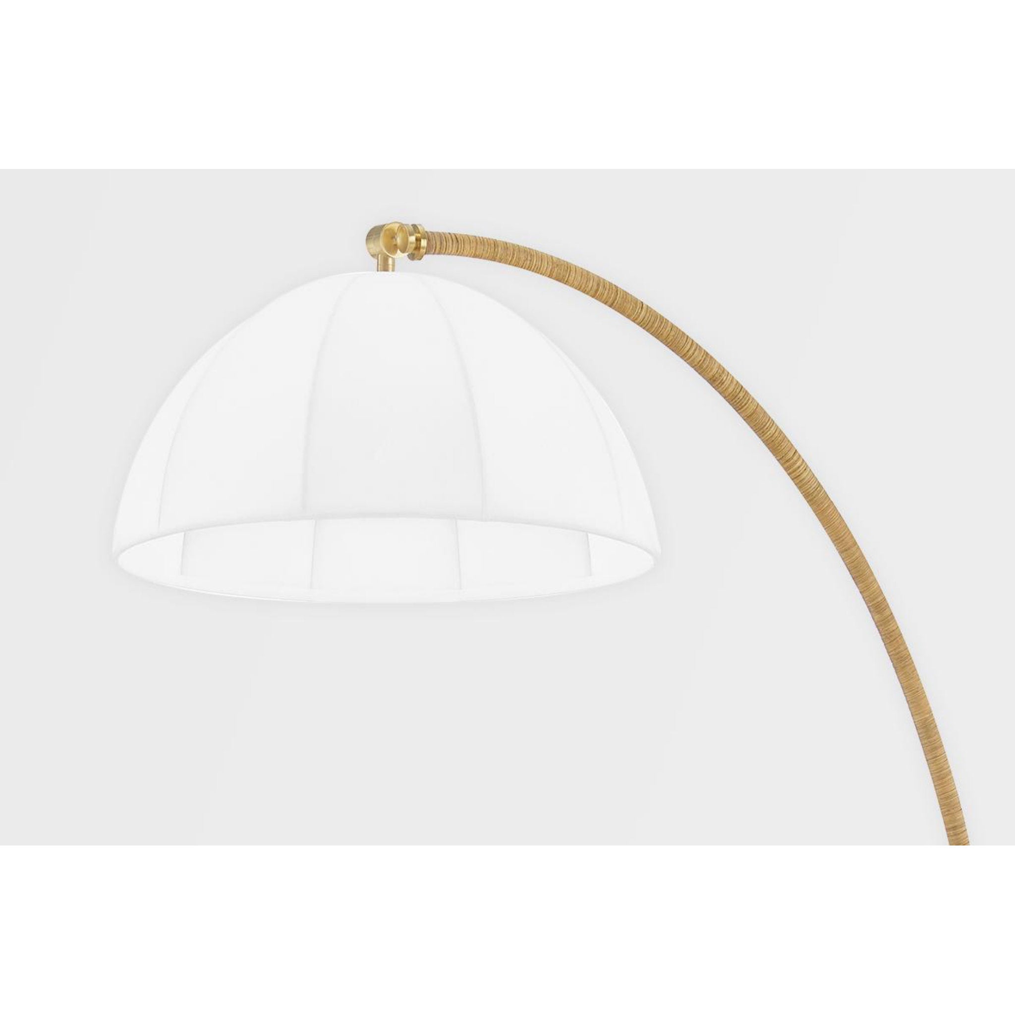 Montague 1-Light Floor Lamp in  Aged Brass 34L x 34W x 67H