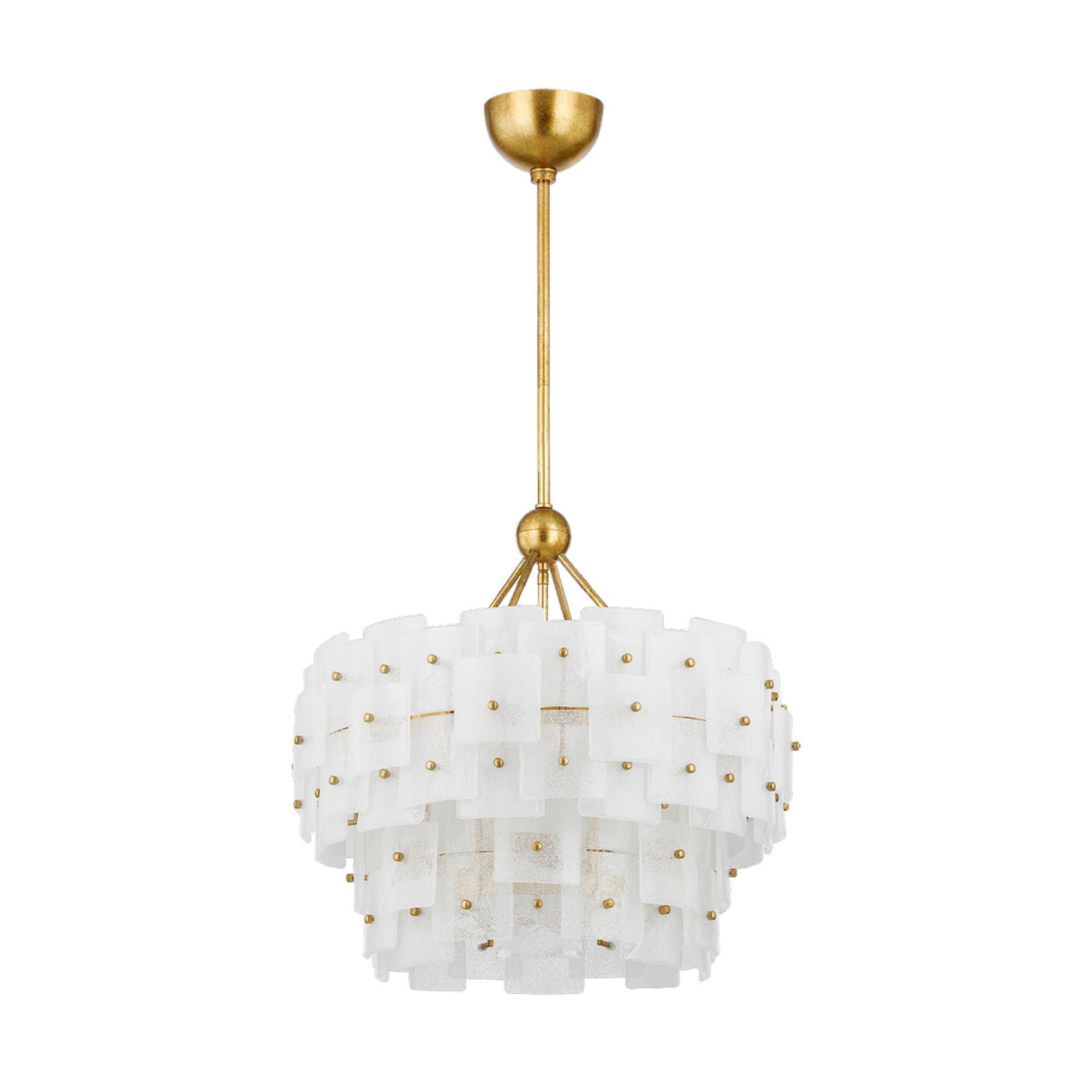 Jacik 6-Light Chandelier in Vintage Gold Leaf 24W x 23.25H