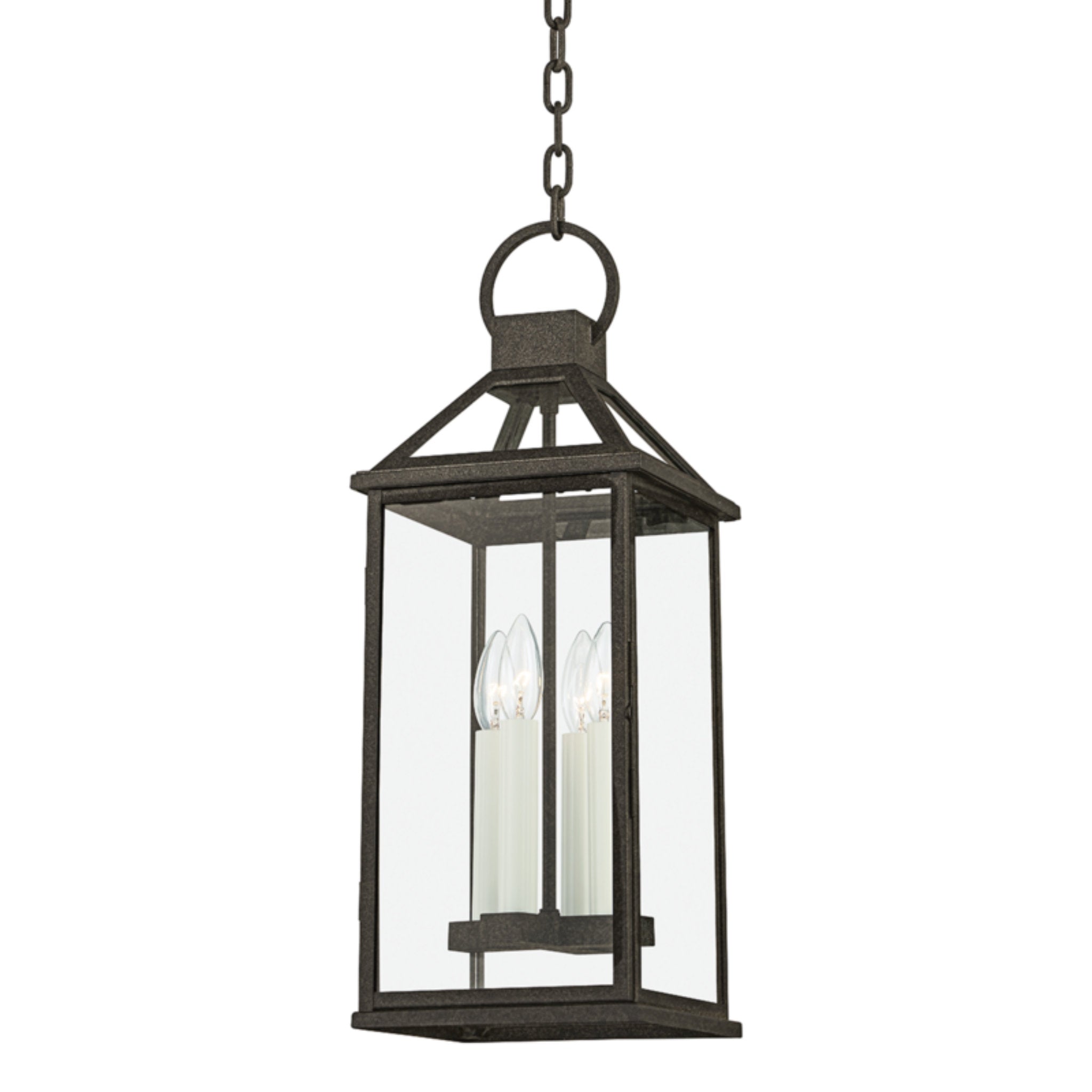 Sanders 4 Light Lantern in French Iron by Becki Owens