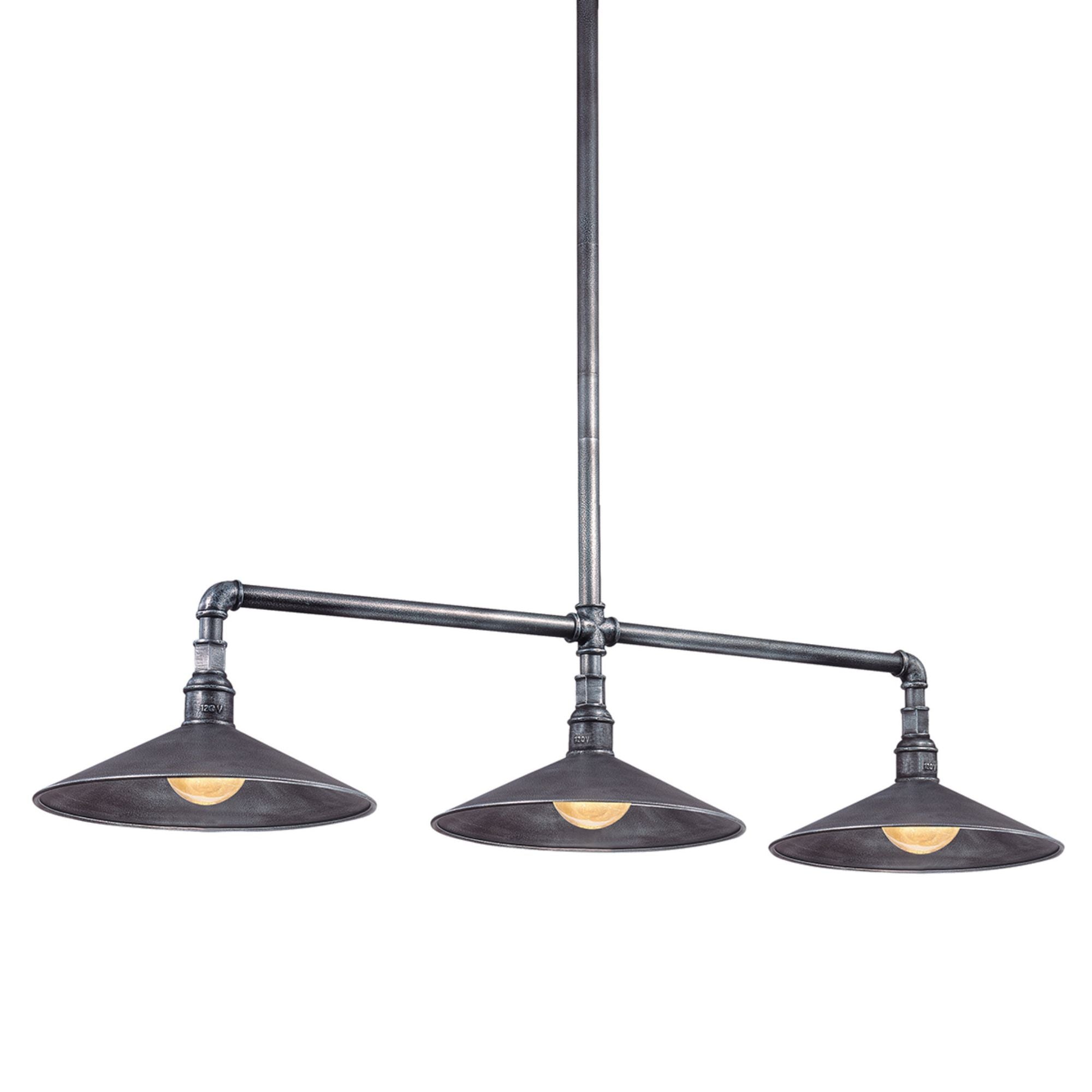 Toledo 3-Light Linear in Old Silver 51L x 14W x 10.25H