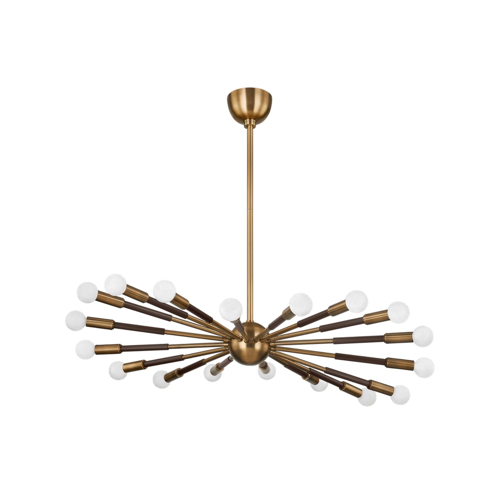 Obie Chandelier 18-Light LED in  Patina Brass/Bronze 36.25L x 36.25W x 9.25H
