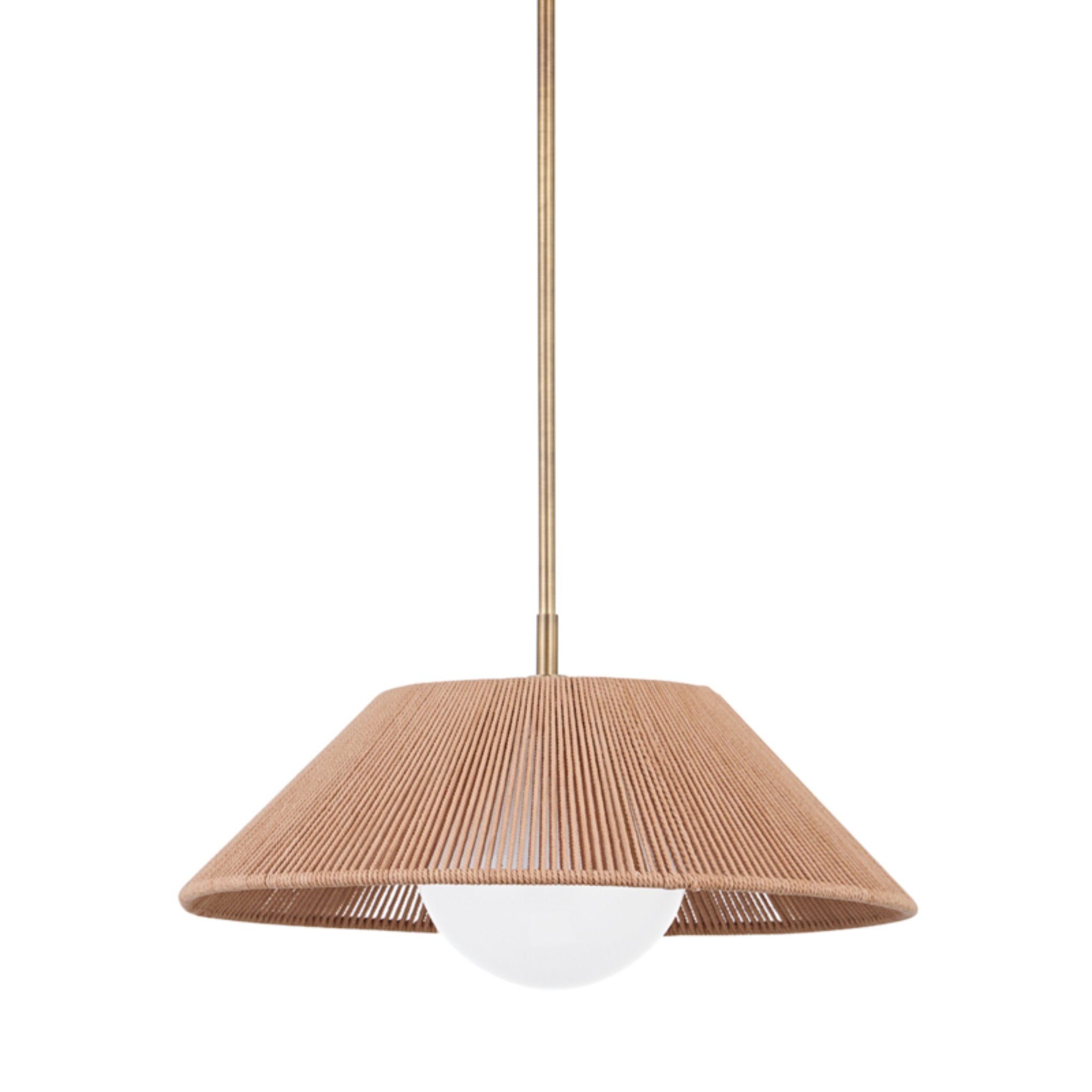 Lisbon Pendant 1-Light LED in  Patina Brass 21L x 21W x 10.75H