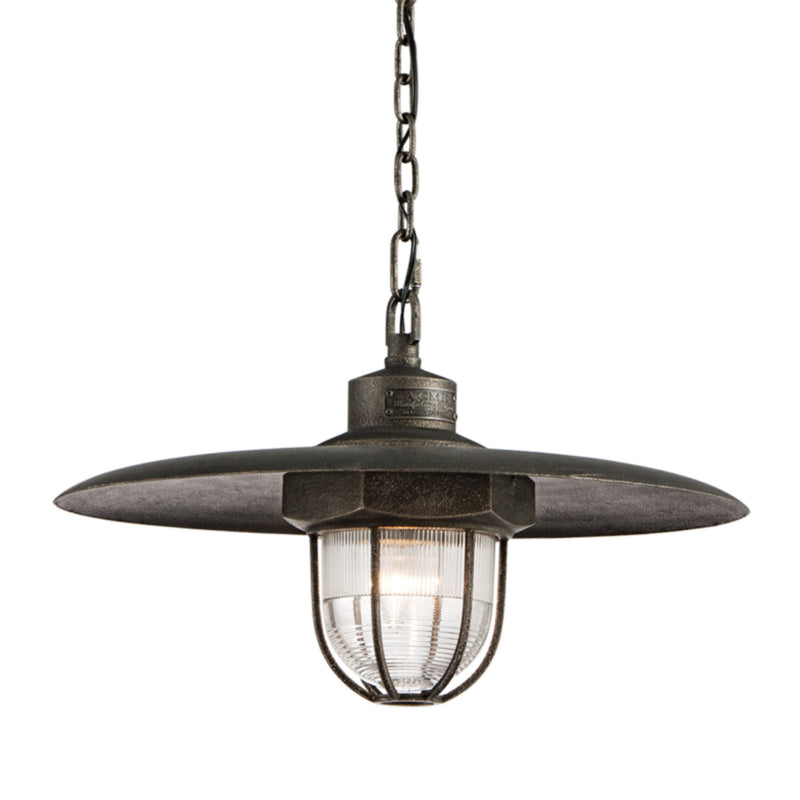 Acme 1 Light Pendant in Aged Silver