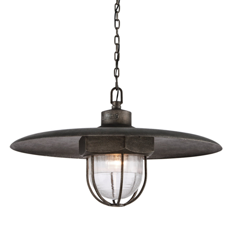 Acme 1 Light Pendant in Aged Pewter