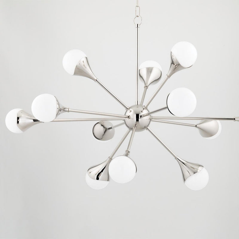 Ariana 1 Light Bath and Vanity in Polished Nickel
