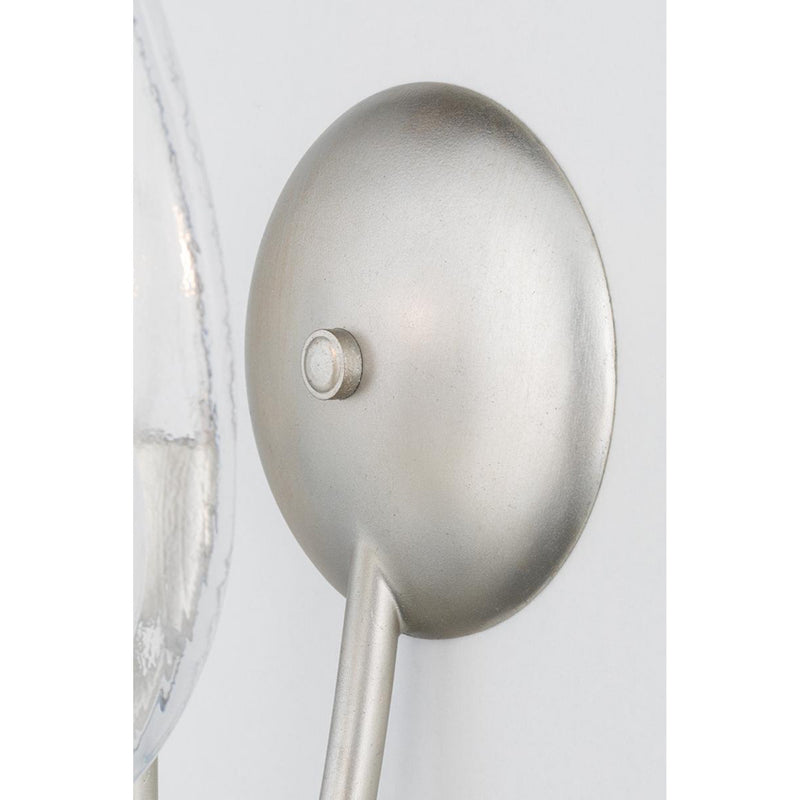 Blossom 1 Light Wall Sconce in Silver Leaf