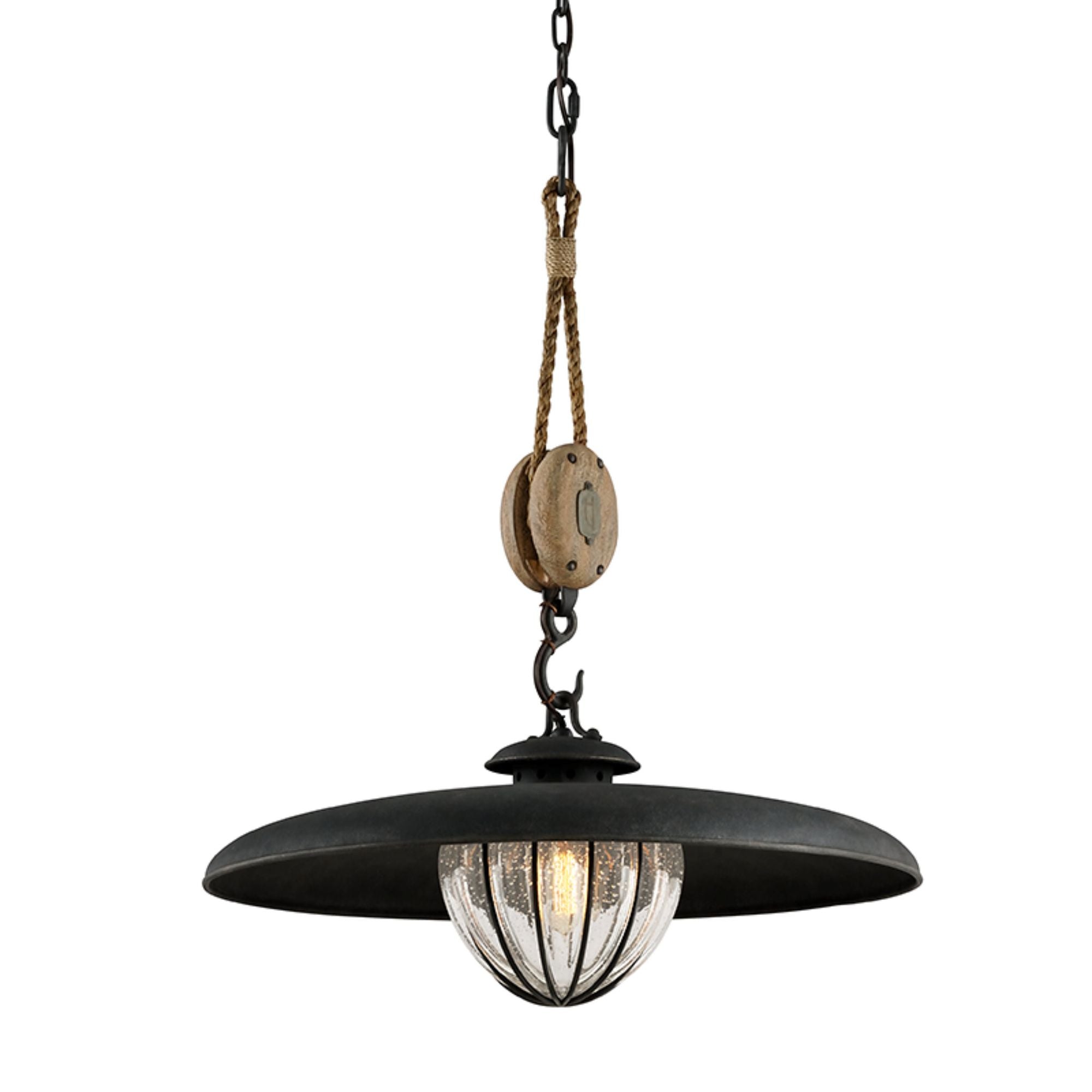 Murphy Pendant 1-Light LED in  Forged Iron 24L x 24W x 28H