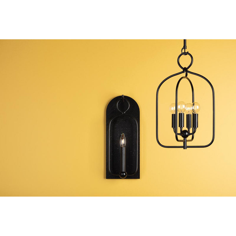 Mallory 6 Light Linear in Aged Iron