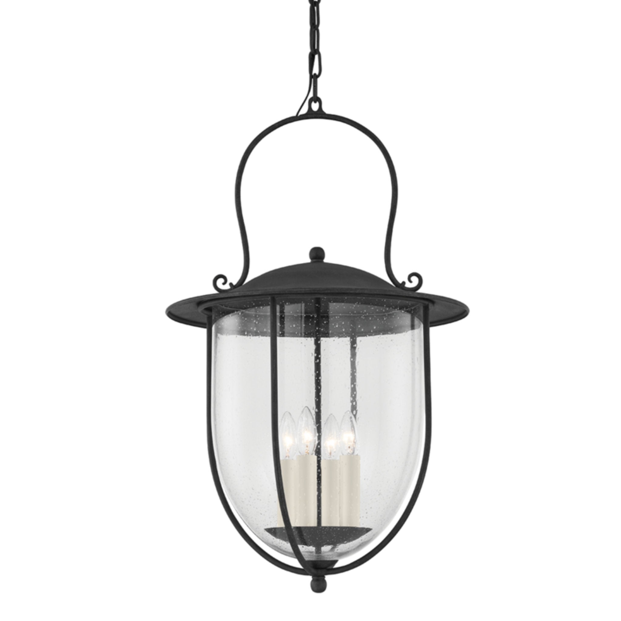 Monterey County Pendant 4-Light Outdoor LED in  French Iron 18L x 18W x 30H