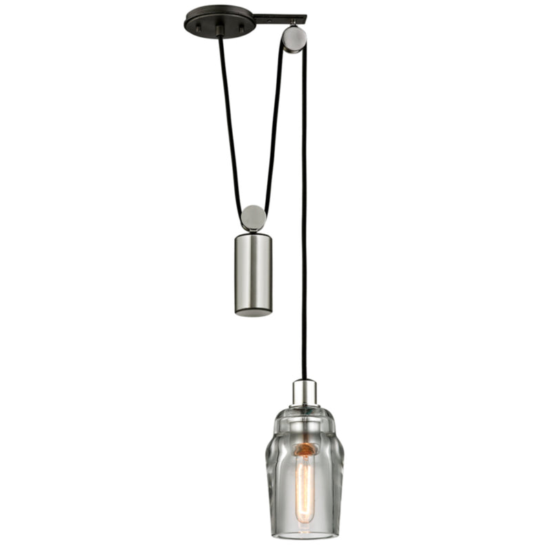 Citizen 1 Light Pendant in Graphite And Polished Nickel