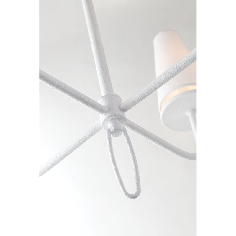 Marcel 4 Light Linear in Gesso White