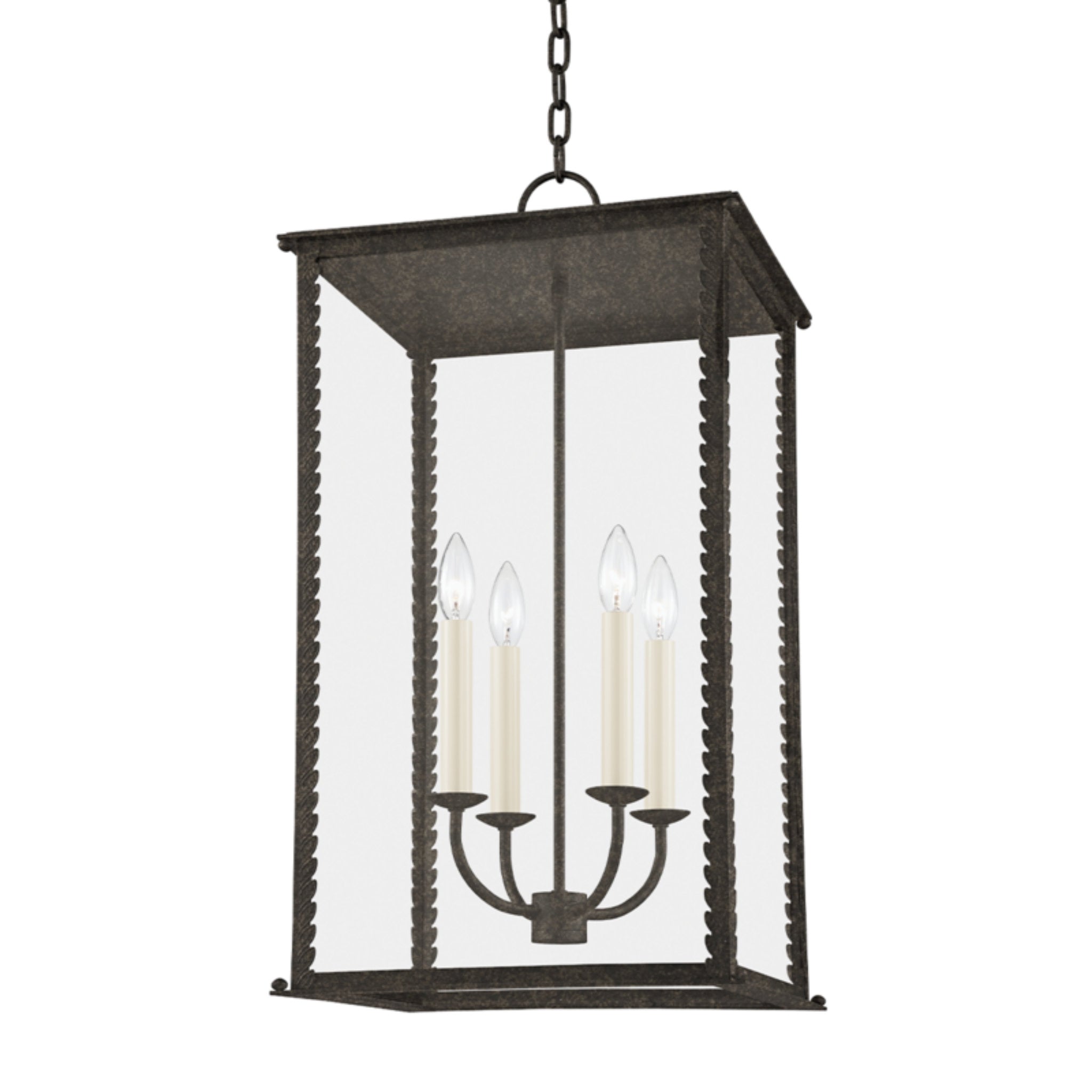 Zuma Lantern 4-Light Outdoor LED in  French Iron 15L x 15W x 27H