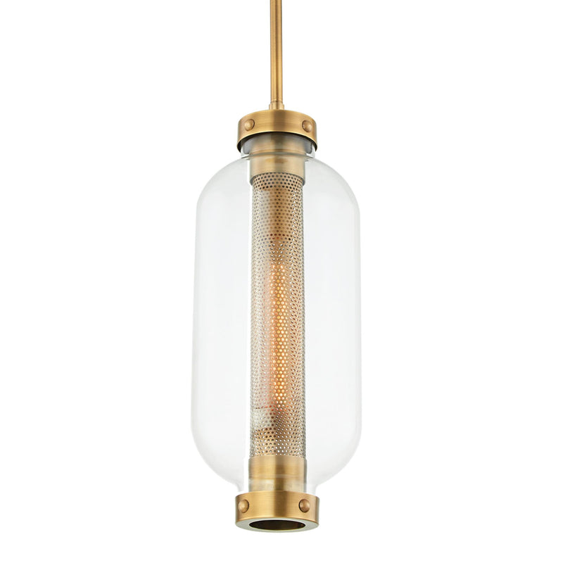 Atwater 1 Light Pendant in Patina Brass