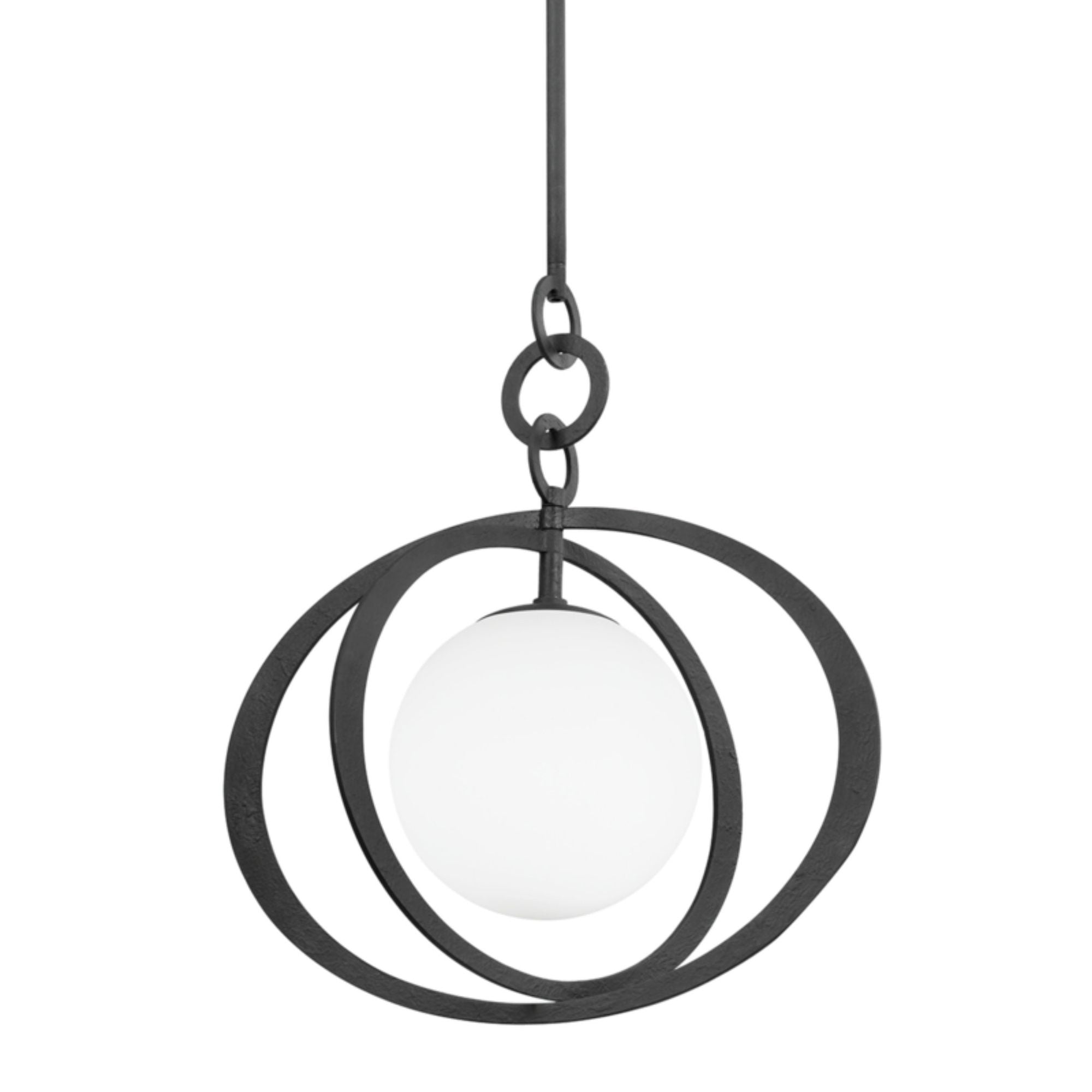 Olancha Pendant 1-Light LED in  Black Iron 22L x 22W x 25H