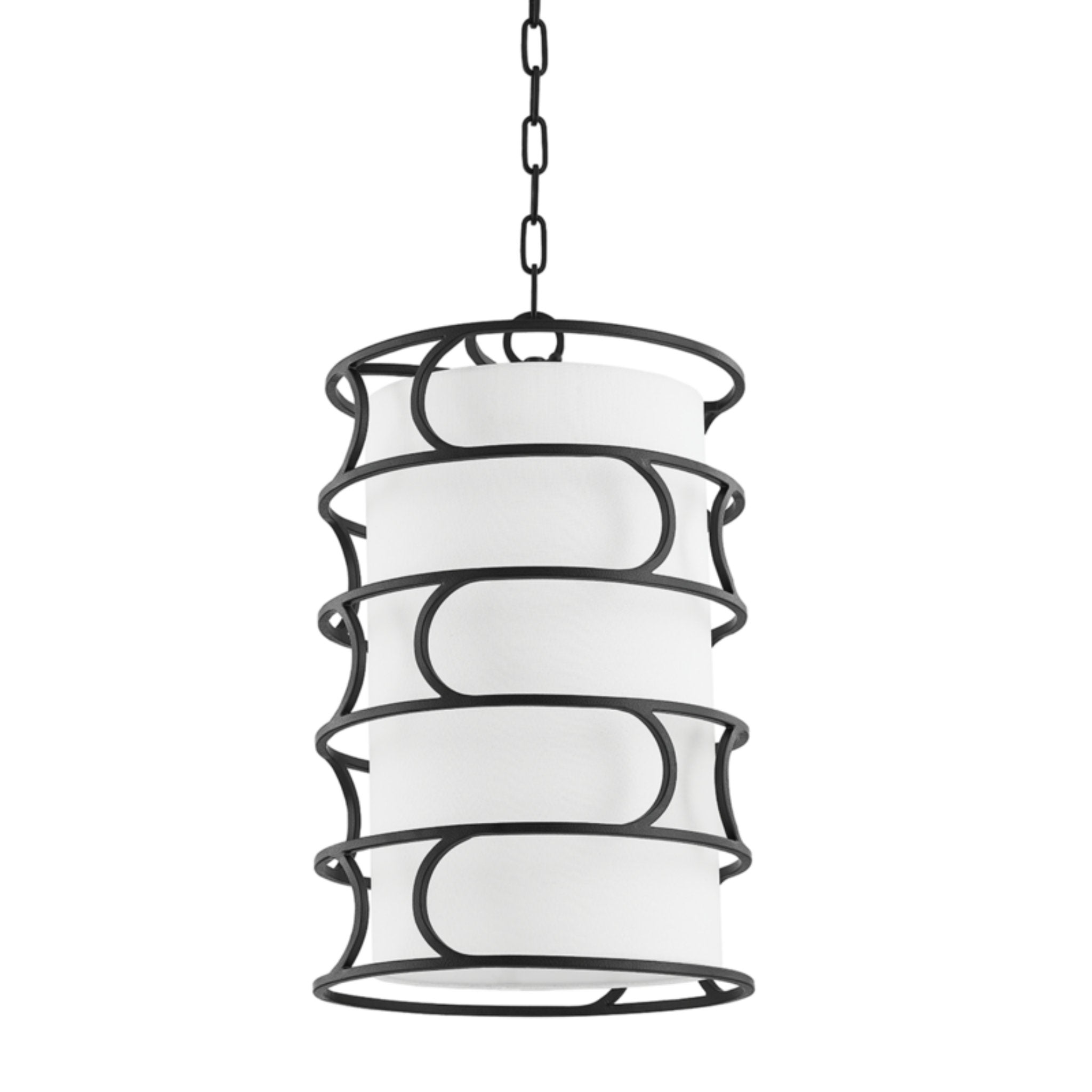 Reedley 3 Light Pendant in Forged Iron