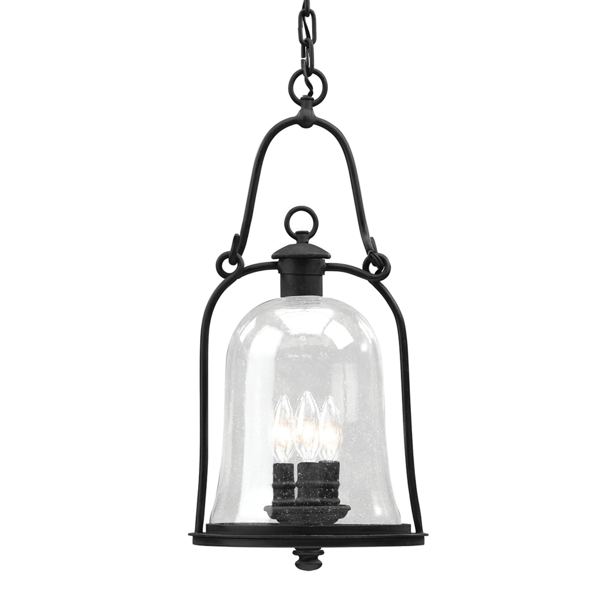 Owings Mill 3-Light Exterior Lantern in Texture Black 10W x 21.5H