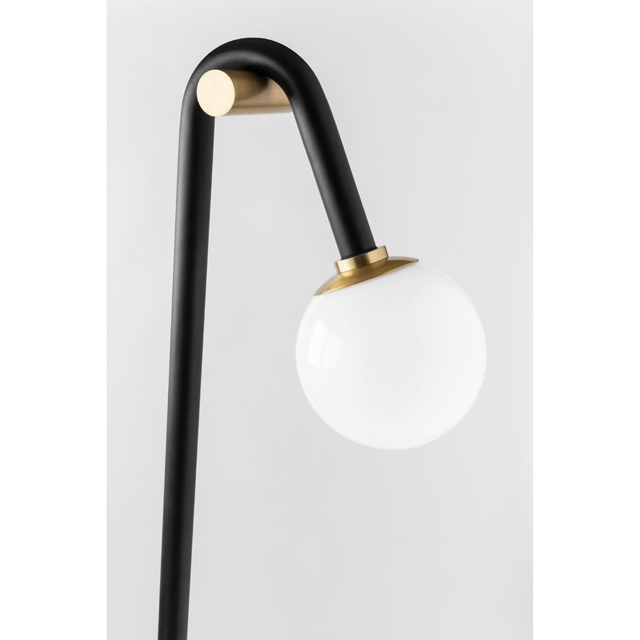 Whit 2-Light Wall Sconce in Aged Brass/Black