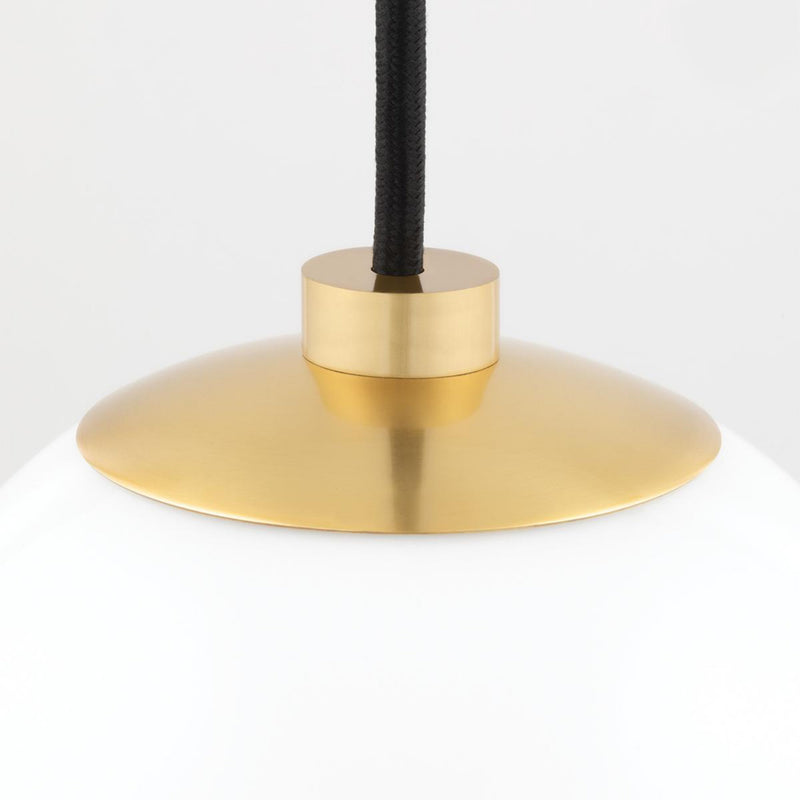 Stella 6 Light Chandelier in Aged Brass