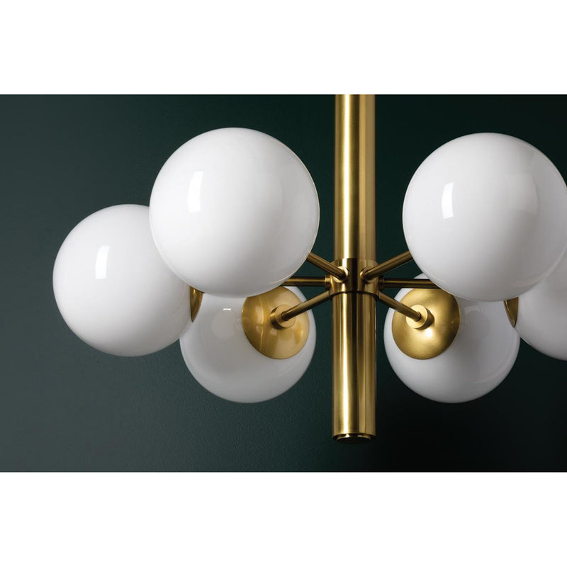 Stella 1 Light Semi Flush in Polished Nickel