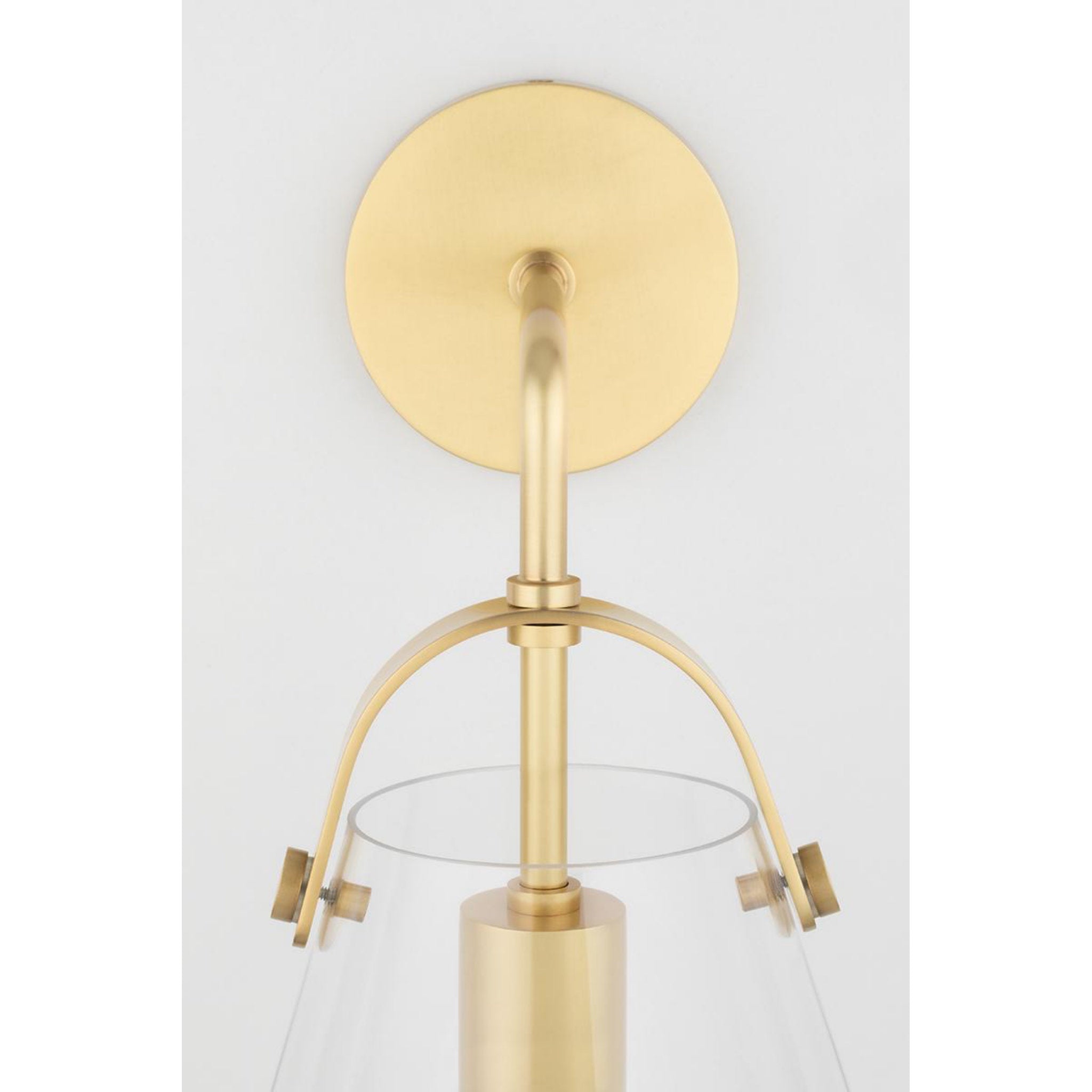 Karin 1-Light Wall Sconce in Aged Brass
