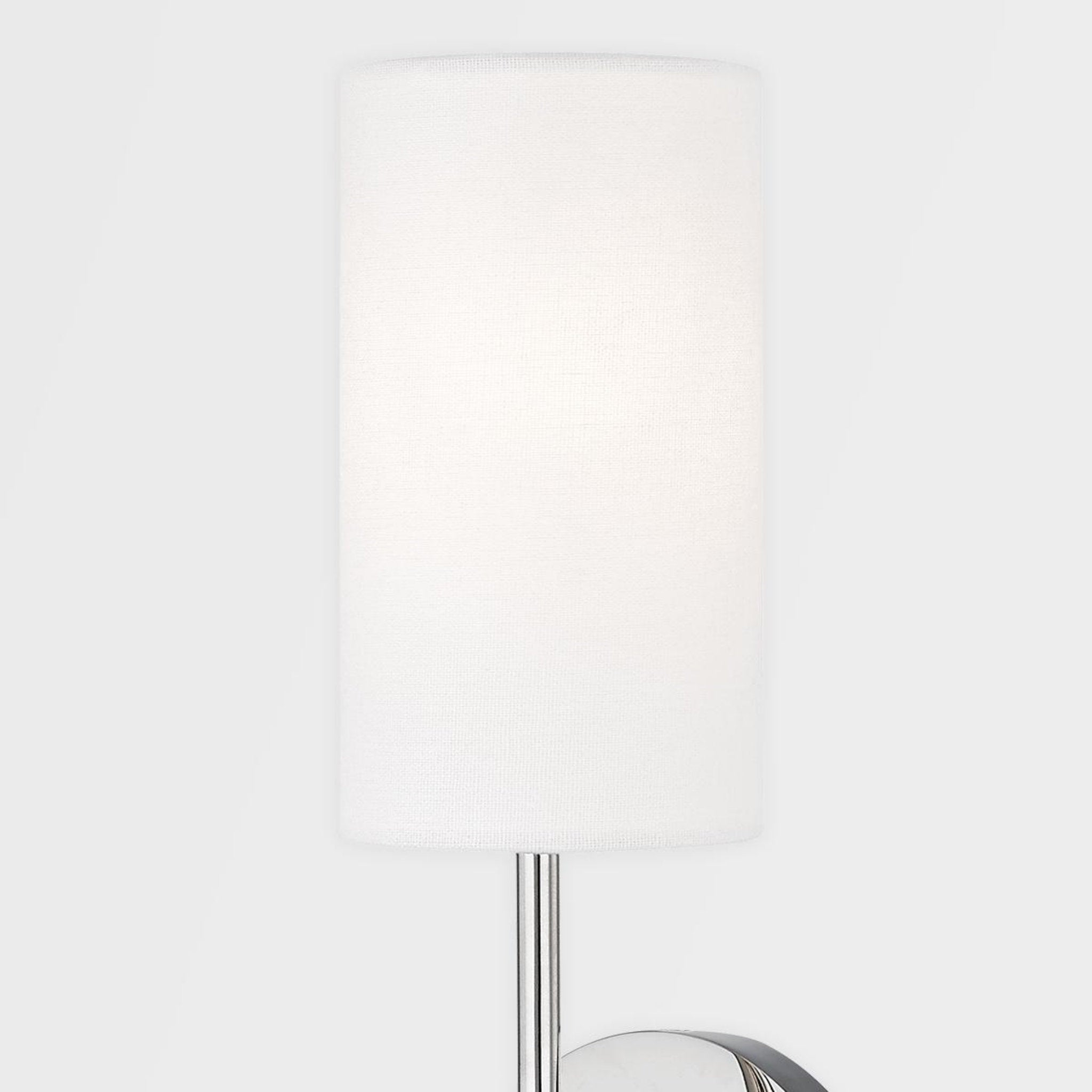 Olivia 1-Light Wall Sconce in  Polished Nickel 4.75L x 4.75W x 18.75H